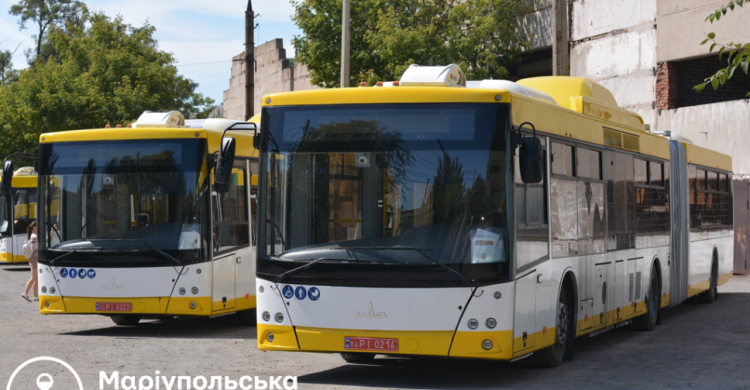 Мариупольскому ТТУ передали 64 новых автобуса