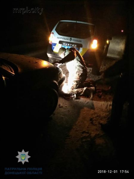Гололед приводит к неприятностям на дорогах Мариуполя(ФОТО)