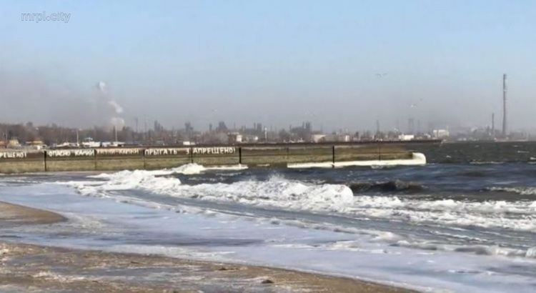 В Мариуполе замерзло Азовское море. Штормовой ветер обрывает провода и деревья (ФОТО+ВИДЕО)