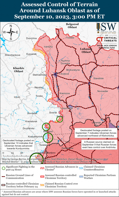 Українські захисники мають успіхи в районі Кліщіївки під Бахмутом – карта та ситуація на фронті