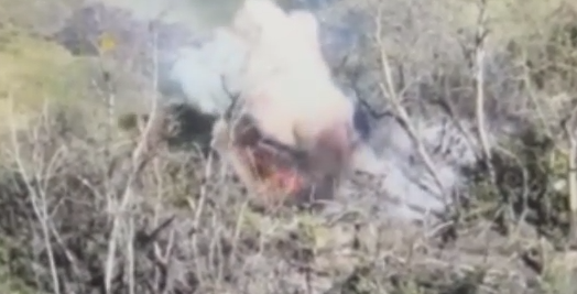 Азовці спалили росіян разом зі складом боєприпасів в посадці на Харківщині