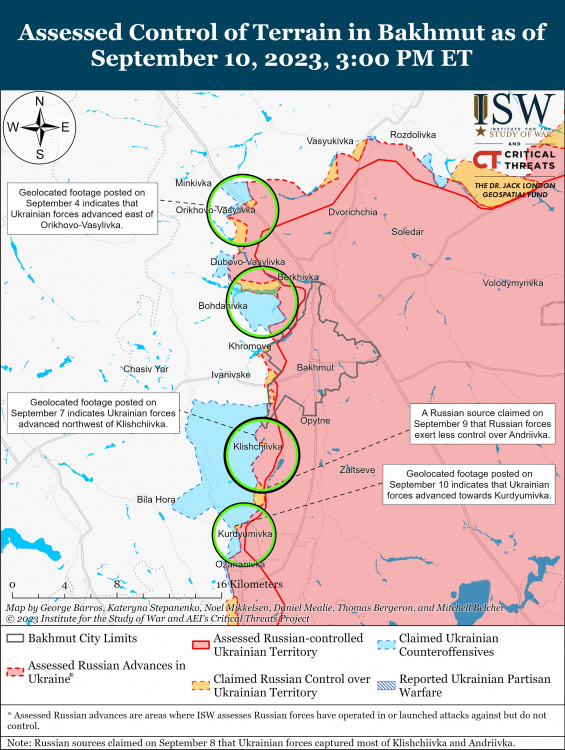 Українські захисники мають успіхи в районі Кліщіївки під Бахмутом – карта та ситуація на фронті
