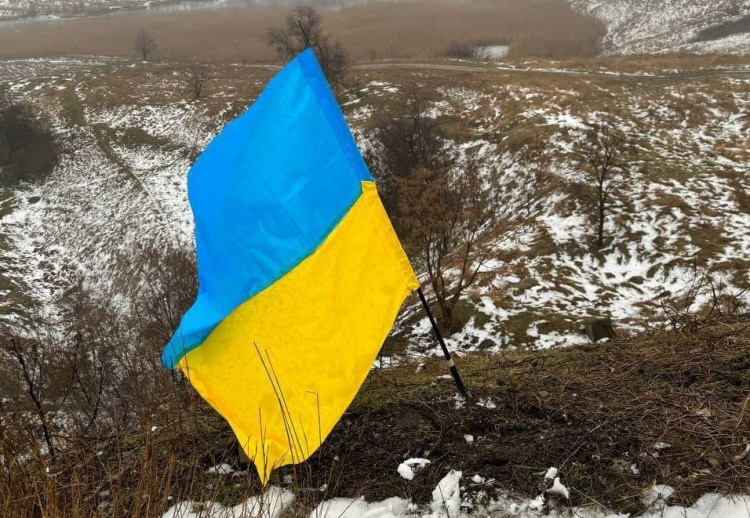 У Макіївці підняли український прапор на День Соборності України