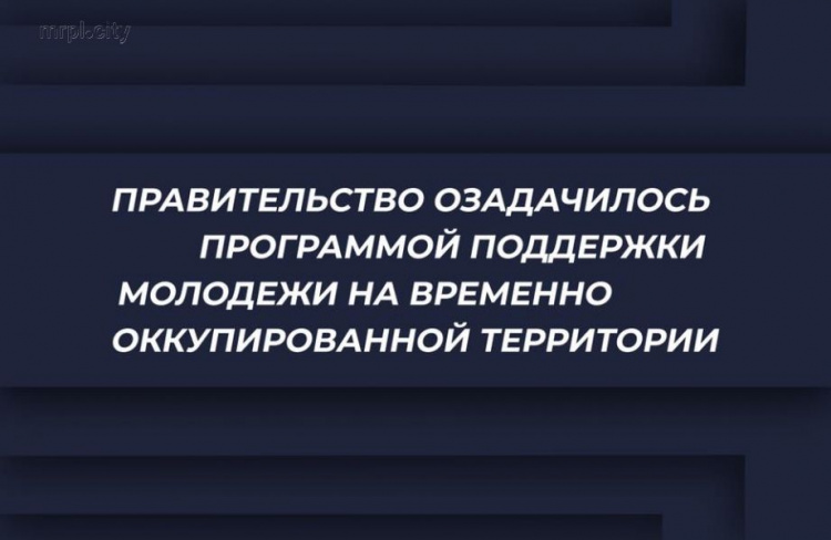 Правительство готовит программу поддержки молодежи на временно оккупированной территории